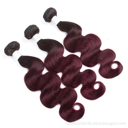cheap body wave 1b/burgundy peruvian virgin hair wholesale virgin hair vendors